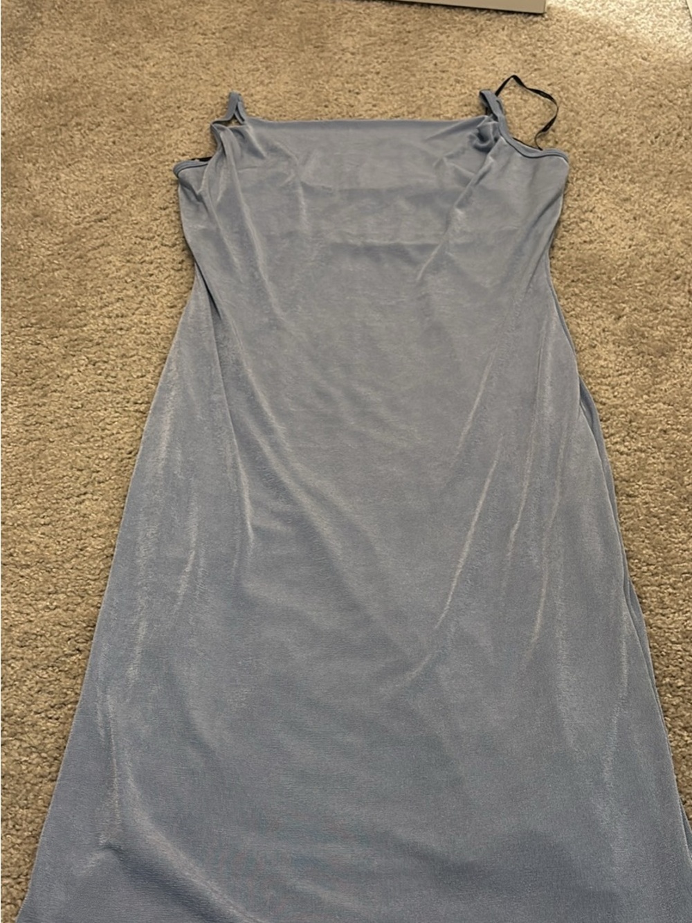 Forever 21 Light Blue Maxi Slip Dress with Thin Straps